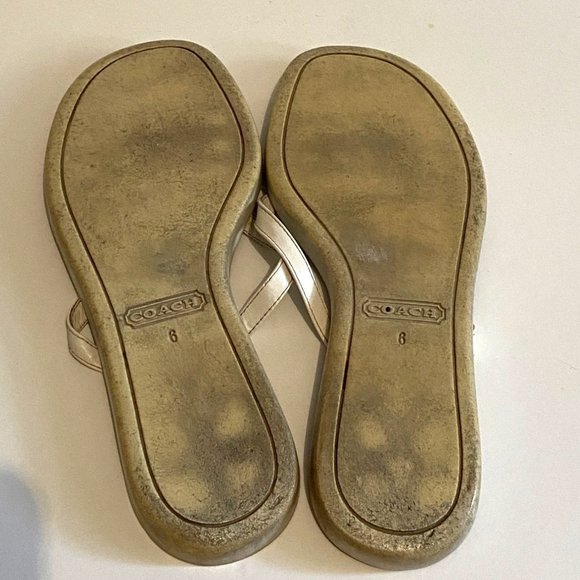 Coach Daisy Flip Flops Size 6 - Picture 3 of 3